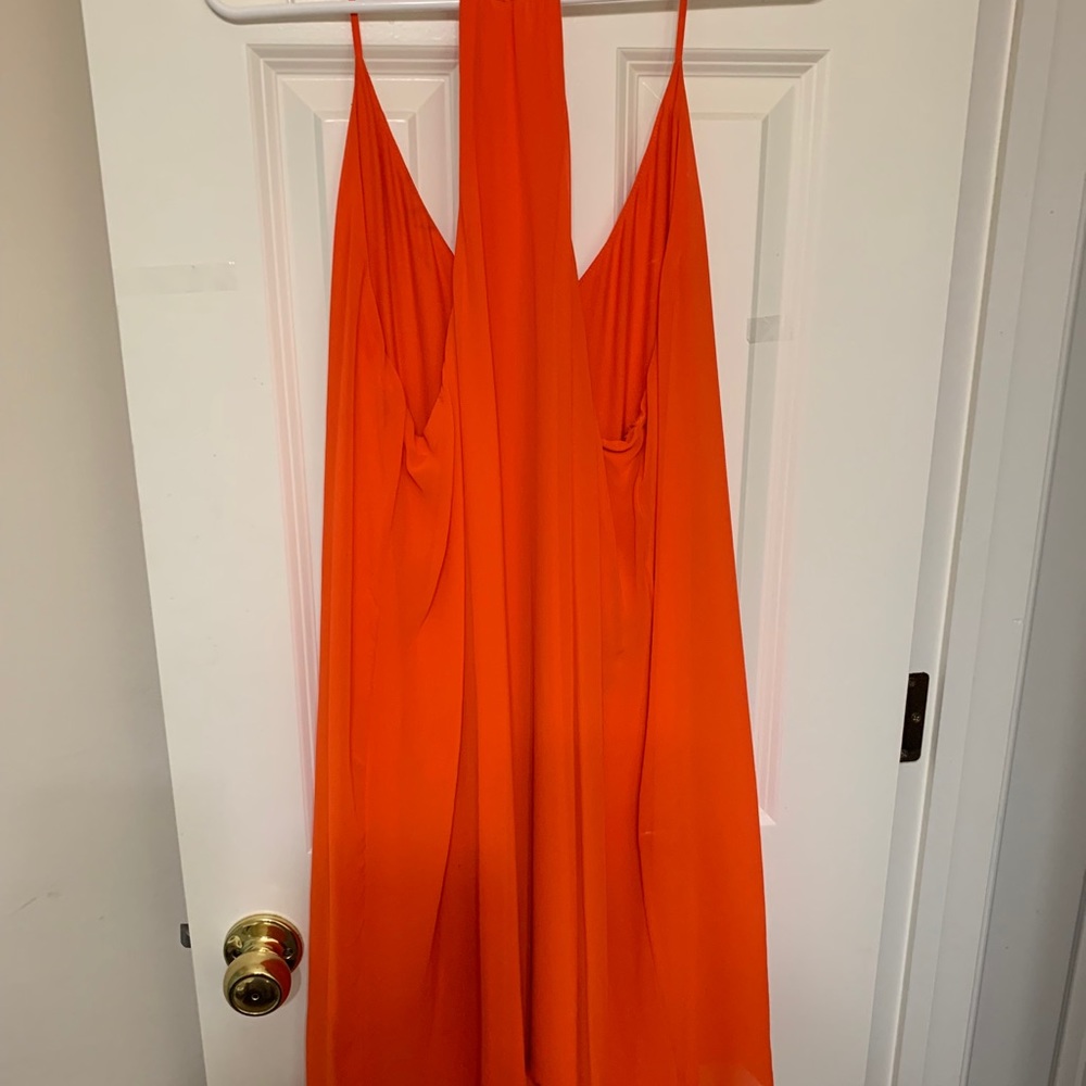 Gianni Bini orange cocktail dress